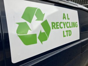 A L Recycling Ltd branded van vehicle logo